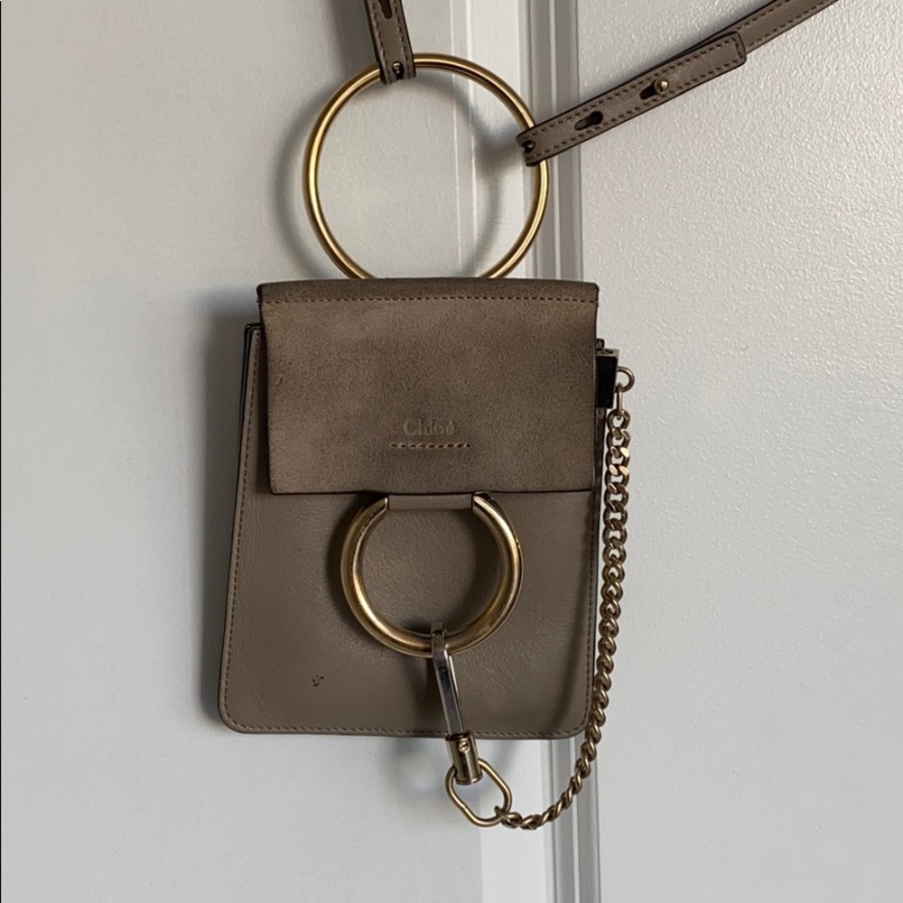 Chloe Mini Faye bag! Gold/silver bracelet chain!